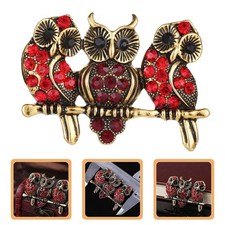 2 Pcs Flower Brooch The Owl